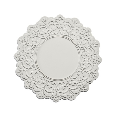 Tấm lót silicon cổ điển Hàn Quốc D24cm - màu GHI SÁNG