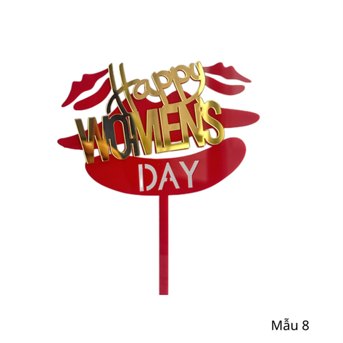 Topper mica Happy Womensday MẪU 8