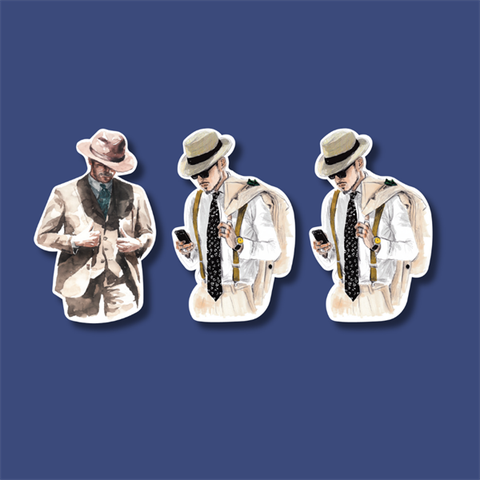 Set que giấy-Thám tử 3 chi tiết(combo 2)