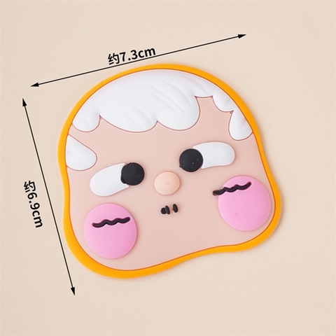 Kute MẶT KHỔNG LỒ má hồng tóc trắng