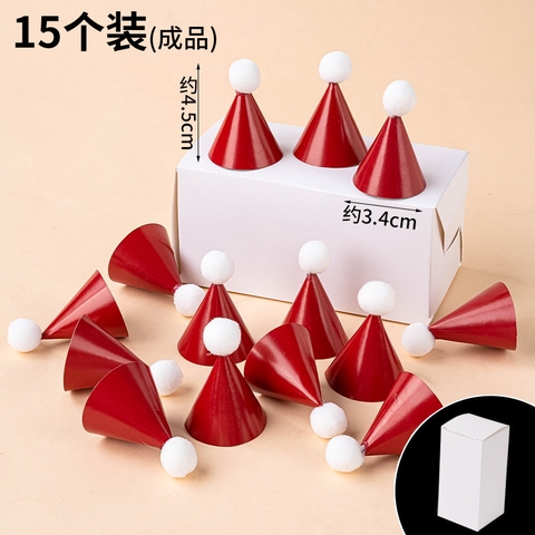 Mũ mini đỏ trắng (hộp 15c)