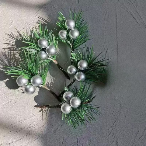 MC - Set 5 cành thông xanh quả BẠC