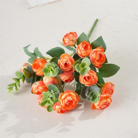 Cành hoa hồng trà 30cm (5 nhánh) - CAM