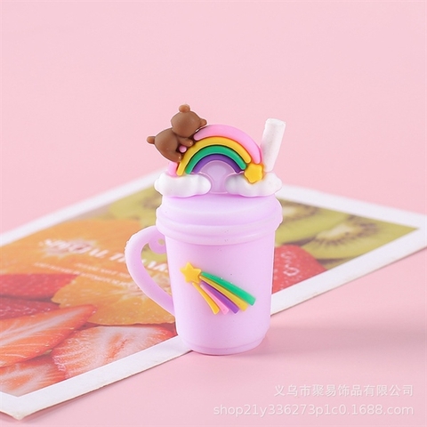 Kute SLC cốc trà sữa TÍM