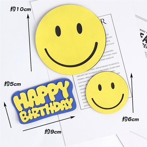 Que cắm XỐP HPBD mặt cười VÀNG