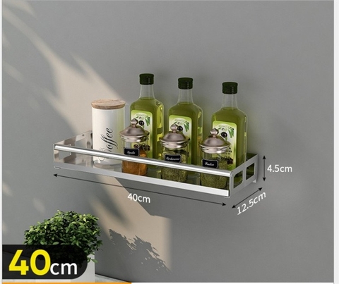 Kệ inox đa năng treo tường 40cm
