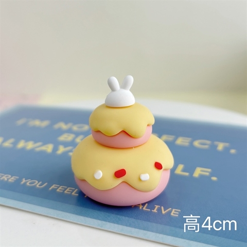 Kute bánh sinh nhật tai thỏ 2 tầng mini siêu cấp