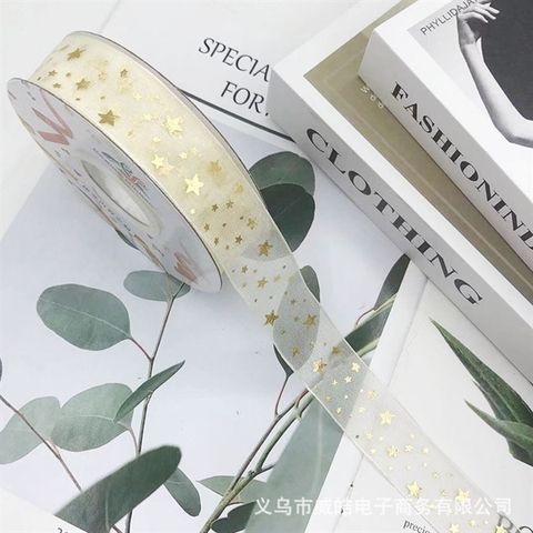 Rb VOAN màu NGÀ sao VÀNG to nhỏ