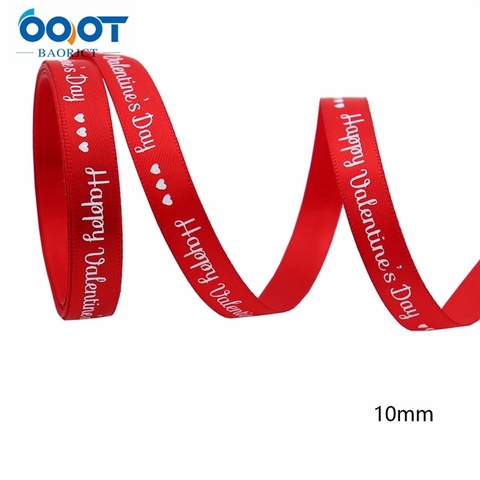 RB lụa VLT nền đỏ chữ trắng +3 tim nhỏ khổ 1cm