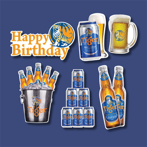 Set que giấy bia TIGER (combo 2)