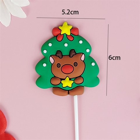 MC - Que kute nhựa Cây thông xanh tuần lộc nâu