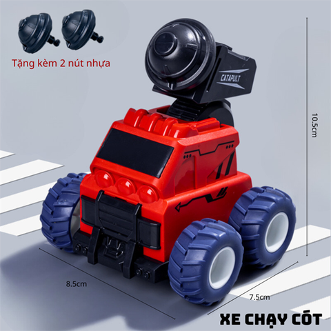 Đồ chơi XE BẮN ĐỎ + NÚT NHỰA CHẠY CÓT nhựa đẹp