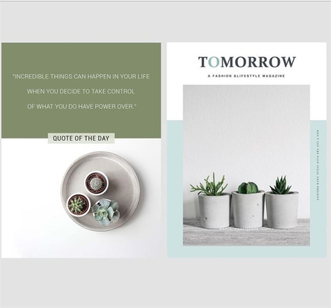 Tấm decor 2 mặt khổ A4 (#17)