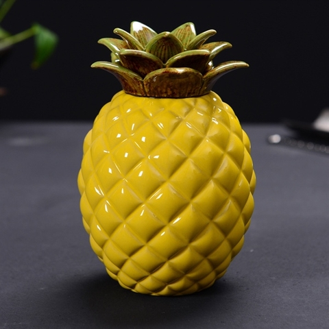 Dứa vàng sứ 9*13,5cm