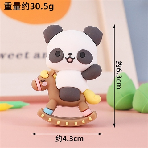 Kute siêu cấp GẤU PANDA cưỡi ngựa 4.3-6.3CM