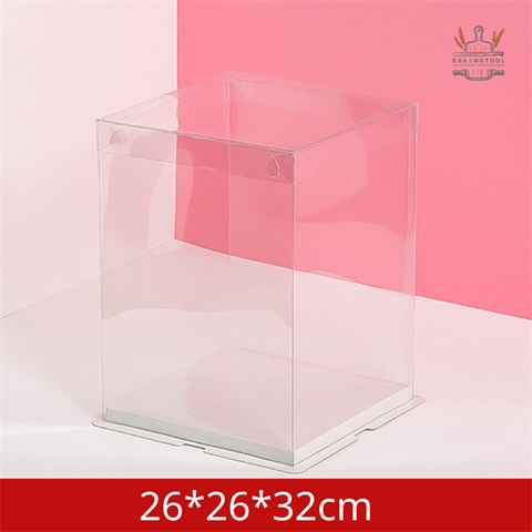 Hộp mica trong 3 tầng 26*26*32cm-phủ bì