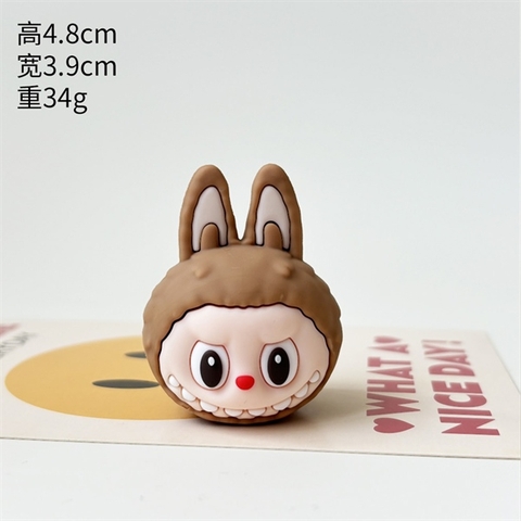 Kute siêu cấp đầu Labubu màu NÂU NHẠT