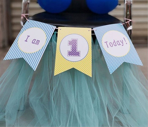 Set số 1 kẻ ngang xanh-vàng-xanh (I am 1 today)