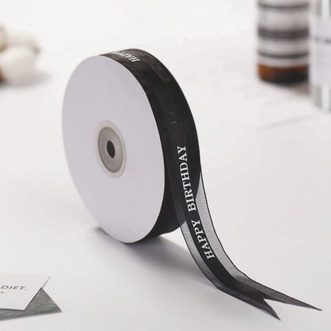 RB HPBD màu đen chữ trắng 2.5cm CAO CẤP