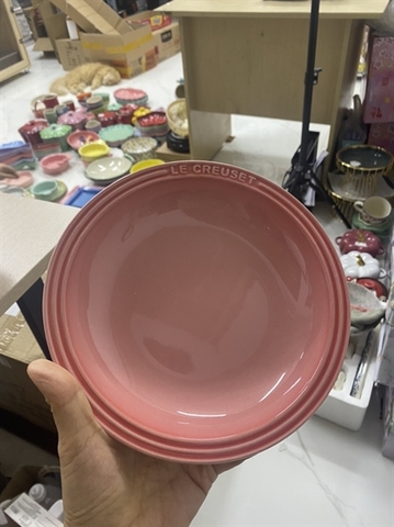 G61 Đĩa tròn LC 21.5cm màu hồng