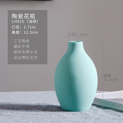 BH11- Bình hoa màu xanh ngọc 7*11cm
