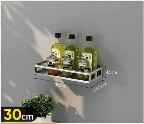 Kệ inox đa năng treo tường 30cm