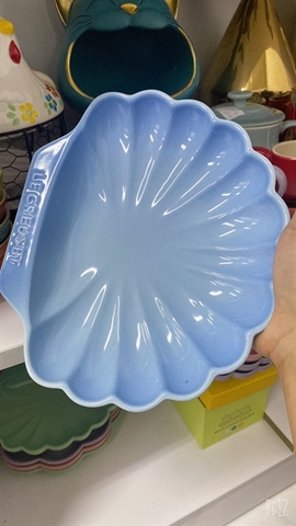 Đĩa sò to màu xanh da trời LC239