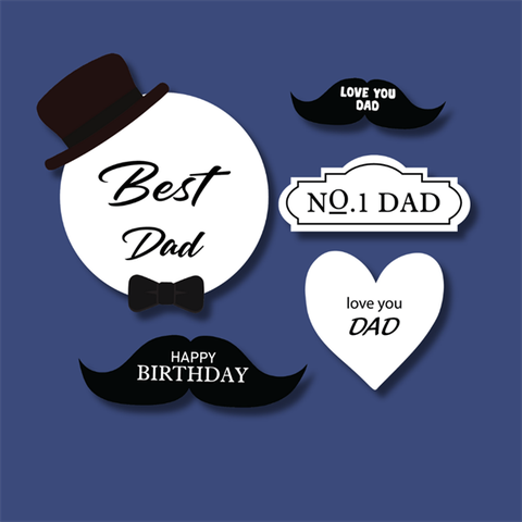 Set que giấy best Dad mũ (combo 2)