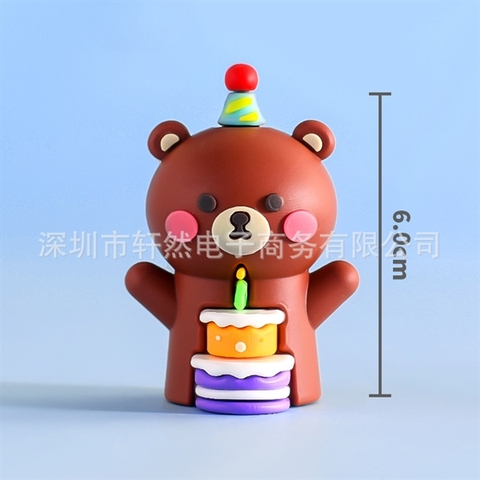 Kute gấu nâu size trung + BÁNH SINH NHẬT