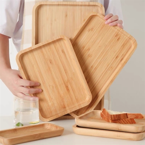 Khay gỗ chữ nhật size nhỏ 26*16cm