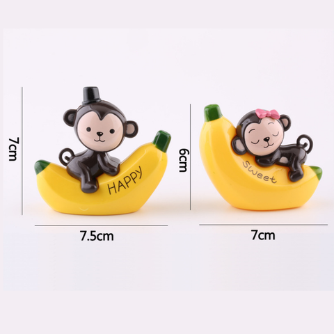 Đồ chơi Khỉ ôm chuối NHỰA