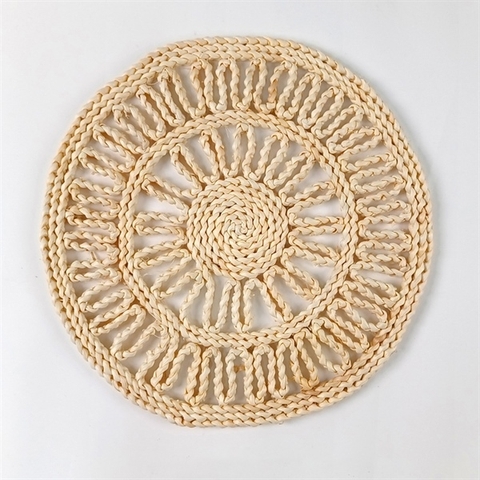 Cói tròn hình hoa 2 lớp 38cm