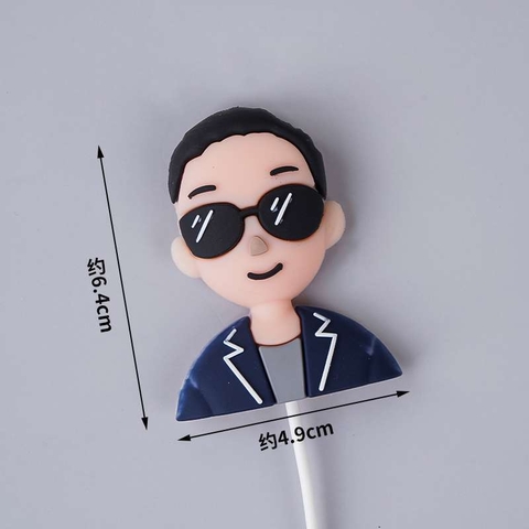 Kute thanh niên đeo kính áo vest mã mới