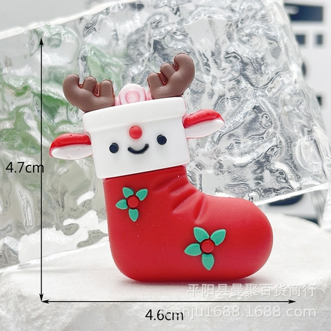 Kute tất tuần lộc đỏ trắng