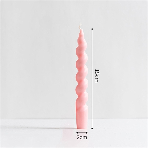 Nến thơm xoắn thẳng 18cm - HỒNG