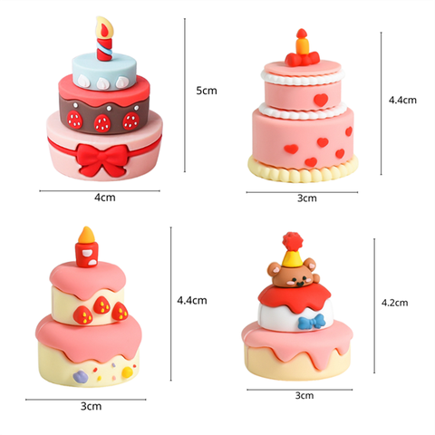 KUTE Mô hình bánh sinh nhật kute MIX MẪU
