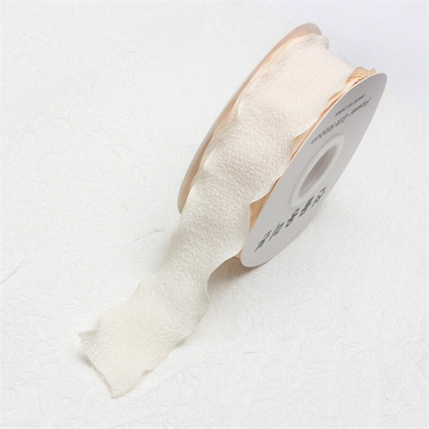 RB lụa nhăn đuôi cá NGÀ (4cm*10m)