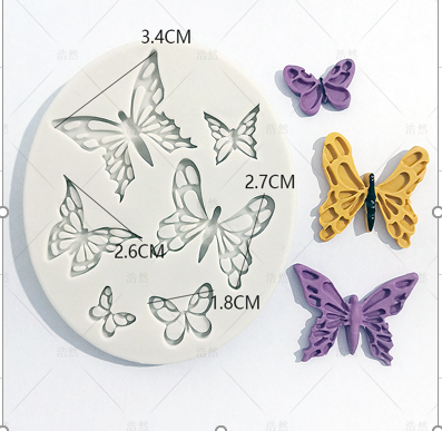 Khuôn F slc 6 bướm hình tròn