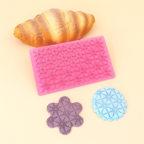 Khuôn nhấn tạo vân bánh màu HỒNG Mẫu 6 (chiếc)