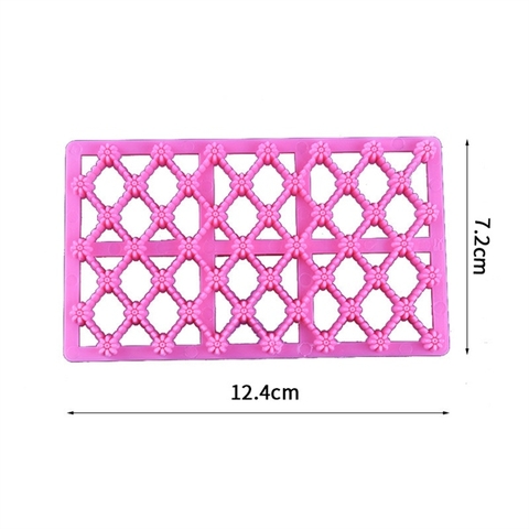 Khuôn nhấn tạo vân bánh màu HỒNG Mẫu 3