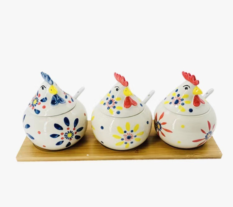 Bộ gia vị hình chú gà 35*11*1cm