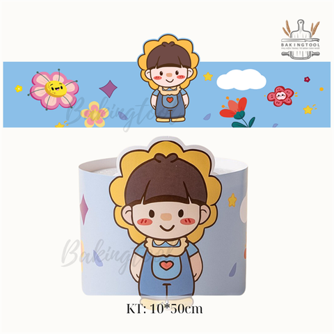 Quấn bánh giấy 1/6 BÉ TRAI (Set 10 tờ)