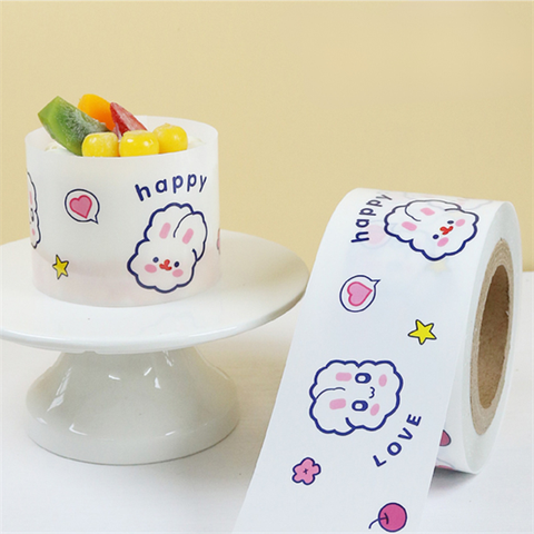 Mica cuộn bánh dày Thỏ HAPPY(8cm)