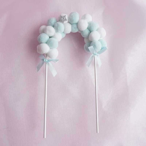 Cổng bông XANH trắng TO