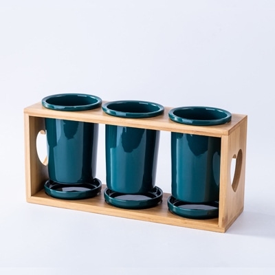 A61-Set ống đựng đũa 3 màu xanh cổ vịt