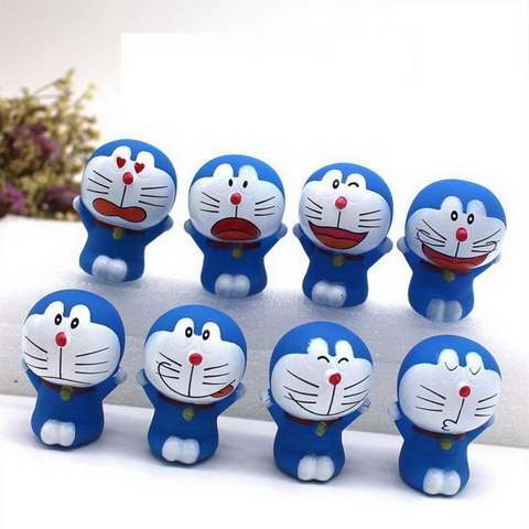 Set đồ chơi trang trí doremon 8 con
