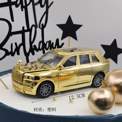 Trang trí Xe Rolls royce NHỰA VÀNG