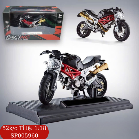 Đồ chơi trang trí xe Ducati màu đen