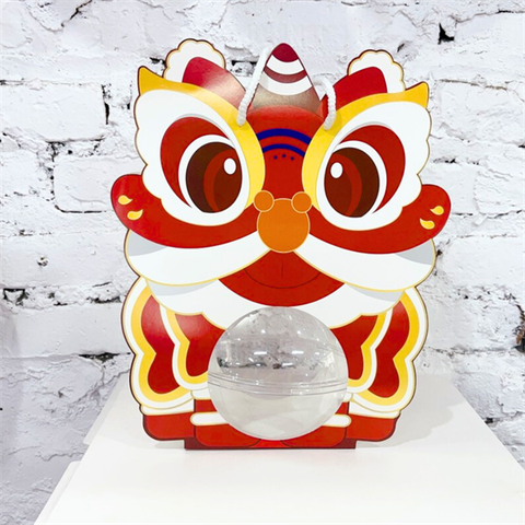 Set 5 hộp cầu đựng bánh có quai xách hình ĐẦU LÂN