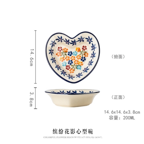A181g cúc vạn thọ đĩa tim sâu lòng 14.5*15*4cm
